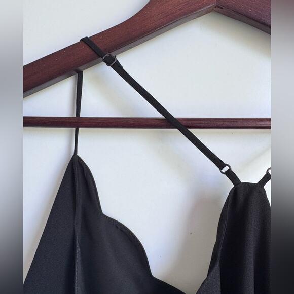 J. Crew Scalloped cami top Black Size 22 plus women’s tank relaxed Flowy NEW - Picture 8 of 9